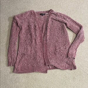 Love Tree Mauve Knit Cardigan